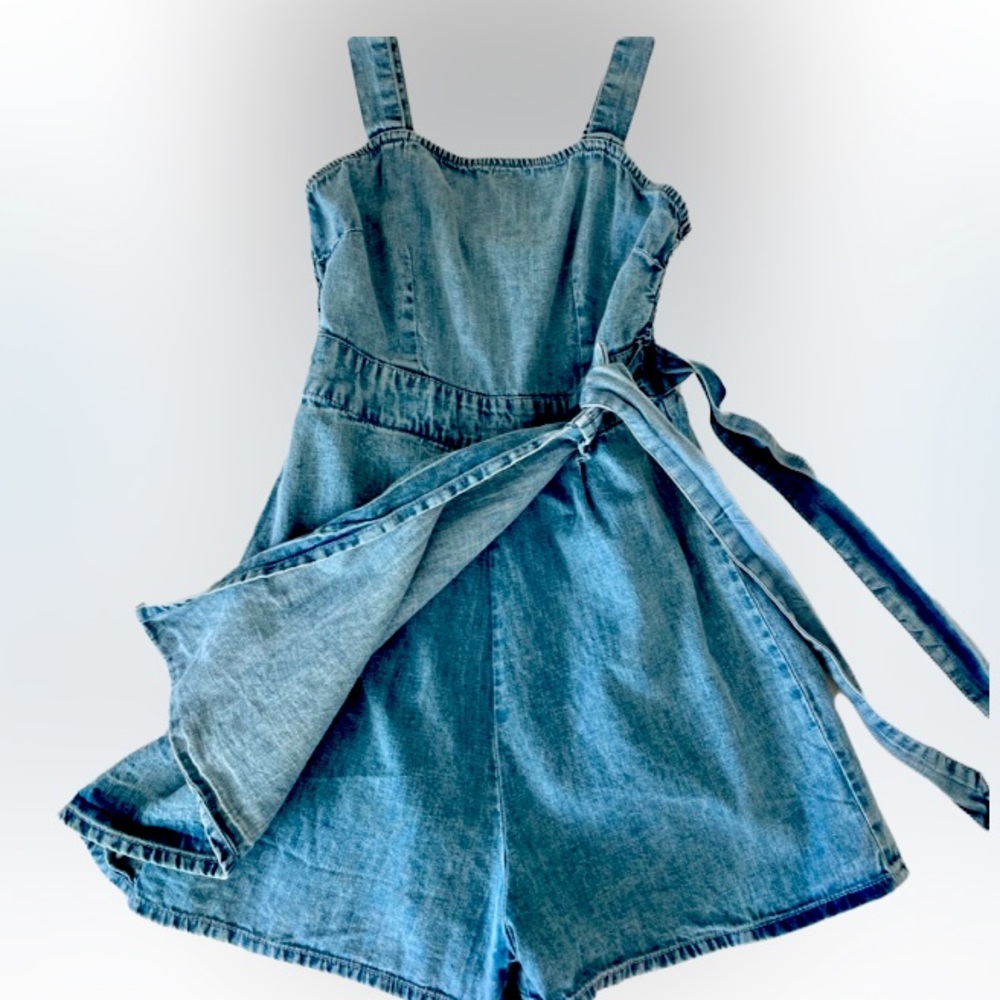 New Sincerely Jules denim romper - Picture 6 of 11